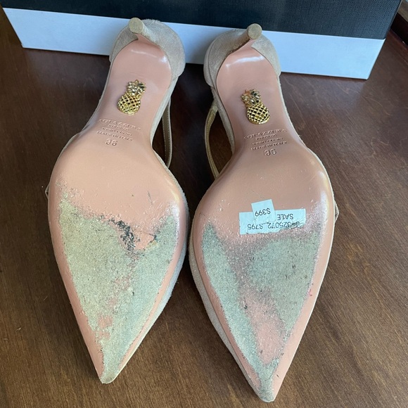 Aquazzura Parisienne Pump 105 Powder Pink - Picture 3 of 4